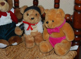 Lot of 4 Dutch Teddy Bears Dinotoys Happy Horse ESC John Toy