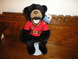 RCMP Canada Mounted Police Bear Stuffed Animal House 12in Black Plush