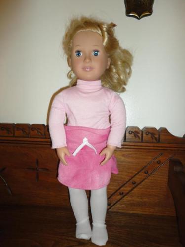 Battat Our Generation Doll Blonde Girl w Teeth 19" Rubber Head Stuffed Body Rare