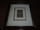 Canadian Artist Helen L. Ness Signed Nr 30/50 Print Doll #10 Wood Frame & Glass