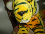 Antique 1978 Dakin Large Laying Tiger 24 inch Stuffed Ground Nutshell Airbrushed