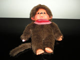 Sekiguchi Japan Monchhichi 2 Monkey Lot Boy and Girl Doll Toy Set 7 inch