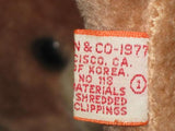 Vintage Dakin 1977 Sitting Mother & Baby Bear Shredded Clippings