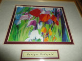 Georges Dedoyard Famous Canadian Artist Print Flowers Framed