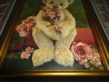 One & Only Bears Artist Michelle Lamb OOAK SWEETHEART Bear Photo Art Card Framed