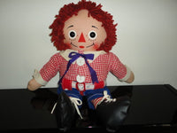 Vintage RAGGEDY ANN Stuffed Doll ANDY Made for Canadian Market 19 inch RARE