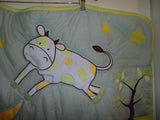 Baby First Nemcor Quilt Comforter Mother Goose Nursery Rhyme Hey Diddle 42 x 32