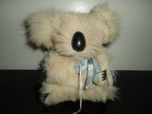 Antique Koala Real Fur Glass Eyes Stuffed Figure 6 inch