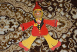 Old Vintage Wooden String Puppet Clown Mertens Kunst 1983 2322 West Germany