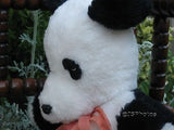 Vintage 1970s German Panda Bear Glass Eyes 16 Inch