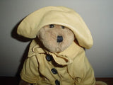 Boyds Bear Archive Series 1990-99 Handmade Retired Yellow Linen Coat and Hat