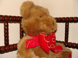 Harrods UK Large Foot Dated Christmas Bear 1997 W Bow