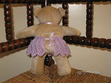 Brown UK Bear With Purple Hand Knitted Skirt