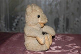 Antique Diem Germany Bear Wool Plush Jointed 1930s Shoe Button Eyes 7 inch CUTE