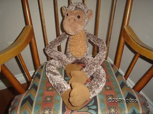 Monkey Stuffed Plush Large Jumbo 28" Dangling Toy Rare