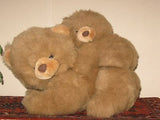 Brand Textile Dutch Mother Bear with Baby Cub Brown Stuffed Animal Plush 16 inch