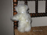 I.C.R.F. UK  White Long Plush Jointed Teddy Bear