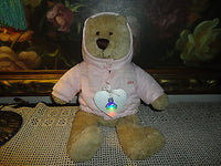 BABY GAP Teddy BRANNAN BEAR Limited Edition Pink Winter Jacket 14 inch w Tags