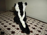 Vintage SKUNK Crushed Velvet Plush