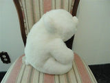 Classic Gund Platinum Edition 1980 Large SNUFFLES White Chubby Bear 13 inches
