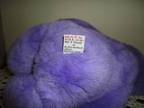 Gund 1992 Purple Teddy Bear Black Vinyl Paw Pads