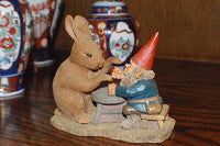 Rien Poortvliet Classic David the Gnome Statue Ollekebolleke Rabbit No Markings