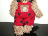Ganz 1997 Buggable Lady Bug Bear Knitted Outfit 2625 13 inch