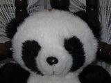 Vintage Dutch 9 Inch Panda Bear Plush Plastic Nose
