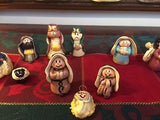 Miniature Dough Clay NATIVITY SET Jesus Joseph Mary 11 Handmade Figurines OOAK