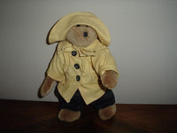Boyds Bear Archive Series 1990-99 Handmade Retired Yellow Linen Coat and Hat
