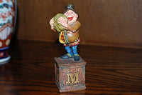 Efteling Holland Gnome Letter M Melon Statue The Laaf Collection 1998 Ltd Ed