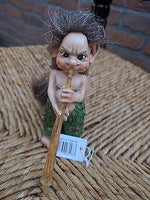 Artist June Karlsen Troll Figurine with Horn Musical Collection Rare Hand Design