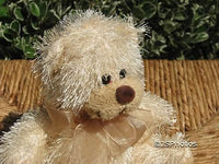 Long Fiber Miniature UK Bear With Chiffon Bow