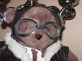 Vintage Dutch Dino Toys Teddy Bear Pilot