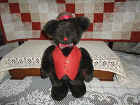 Handmade Jointed Brown Humpback Bear with Tongue