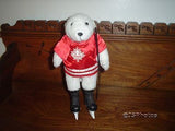 Polar Bear Canada Hockey Player Stuffed Plush
