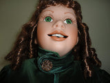OOAK NOEL Bisque Porcelain Doll Sculptor UTE KASE-LEPP Hamilton 25" Xmas 1992