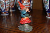 Rien Poortvliet Classic David the Gnome Kabouter Statue Mo on Mushroom 14