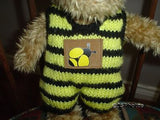 Ganz 1997 Buggable Bee Bear in Knitted Outfit