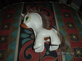 Handmade Leather & Fur Horse Play Toy Rare