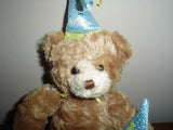 Gund 2004 Birthday Teddy Bear Mini Confetti Blue