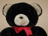 Woodland Bear Co UK 10 Inch Black Teddy Bear Bow & Tag