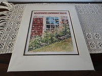 Canadian BC Artist Joe Smith Window & Lace Print w Template 8x10 inch