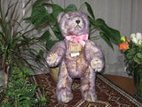 Hermann Germany Bear 1989 Ltd Ed. Lilly Lilac Tipped Long Mohair Growler 16 inch