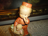 1988 Enesco Mabel Lucie Attwell of Memories Yesterday SPECIAL DELIVERY Figurine
