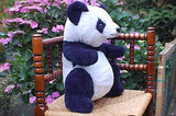 Heunec Plusch Germany Old Panda Bear Plush 16 inch Sitting 1980s