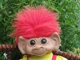 Uneeda Boy Troll Doll 1987 Original Clothing 16 inch