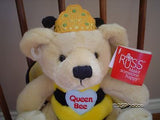 Russ Berrie 8 Inch Queen Bee Bear 37576 Tags