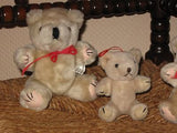 Set of 3 Vintage Holland Teddy Bears Esc Int. Toys