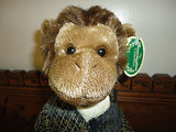 Bearington Sir Darwin Monkey 14" Item 1536 with tags